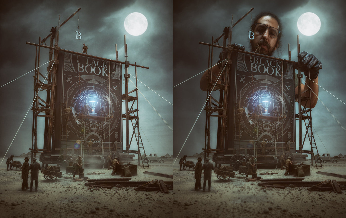 Artist Felix Hernandez Designed a Handcrafted Miniature Set for Hungry Minds’ Third Book Release