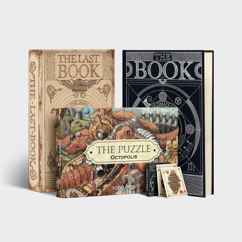 Set Mente creadora. «The Book», «The Last Book», The Puzzle y los naipes #1