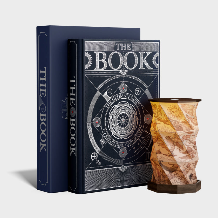 The Collector Light Set. The Book in a Gift Box & Twisted lamp #1