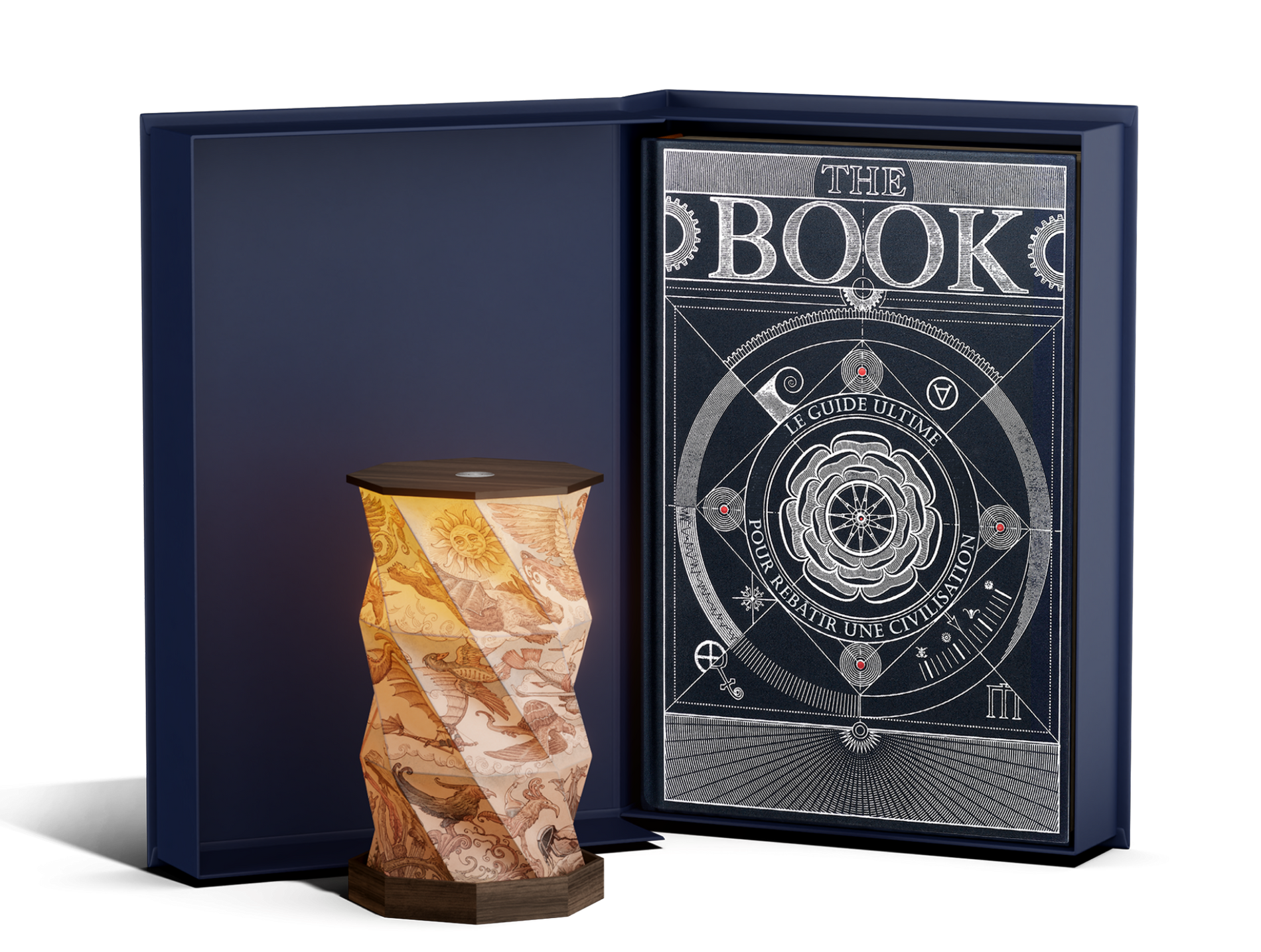 The Collector Light Set. The Book in a Gift Box & Twisted lamp image #2