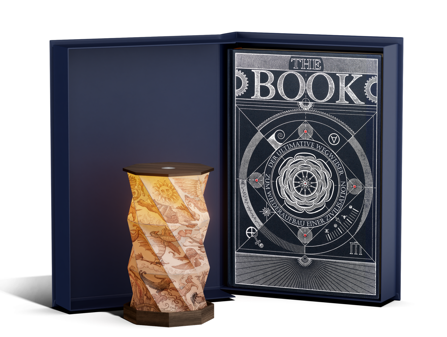 The Collector Light Set. The Book in a Gift Box & Twisted lamp image #2