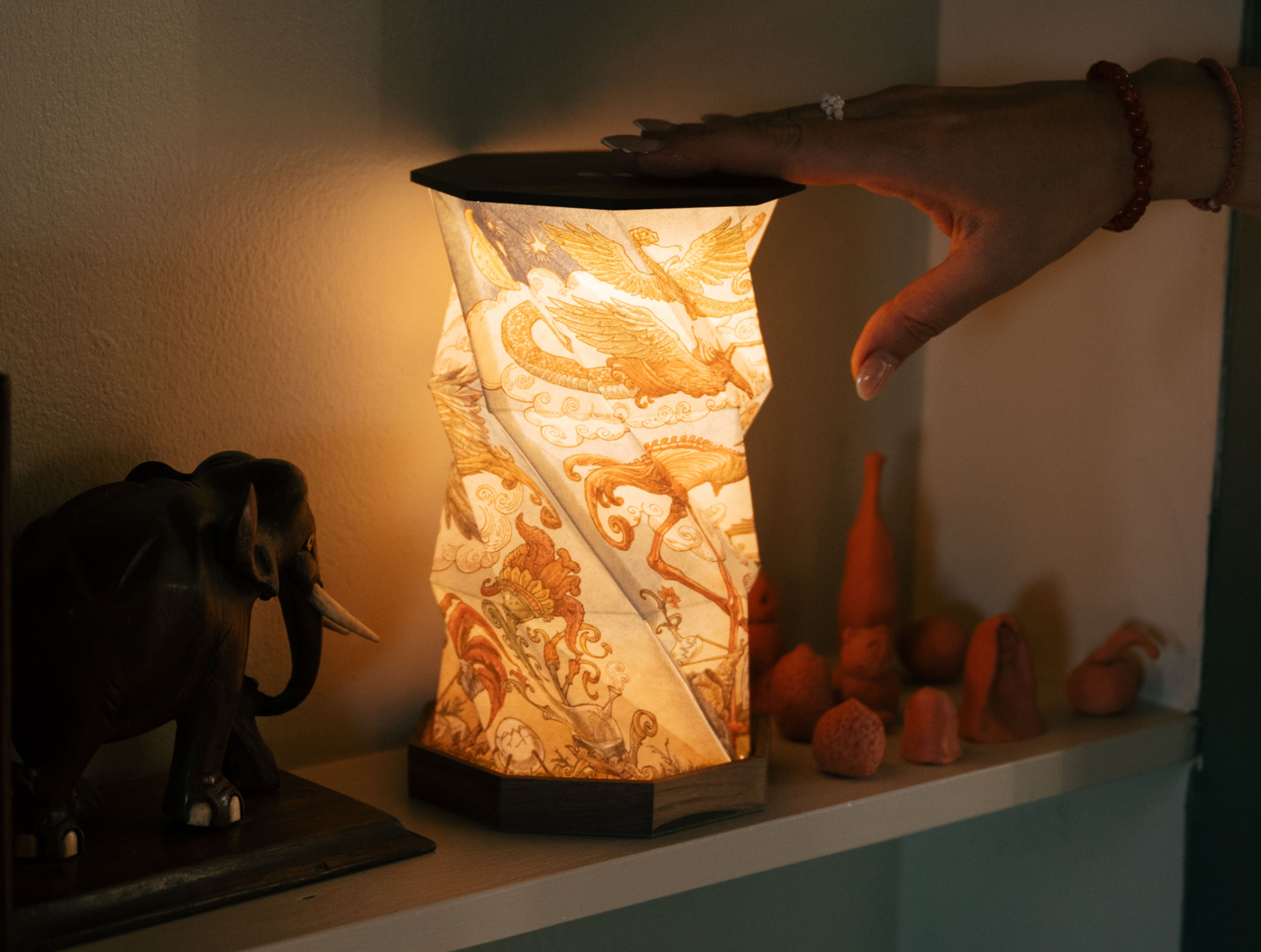 The Collector Light Set. The Book in a Gift Box & Twisted lamp