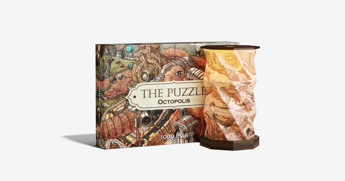 The Creator Light Set. The puzzle & Twisted lamp - Hungry Minds