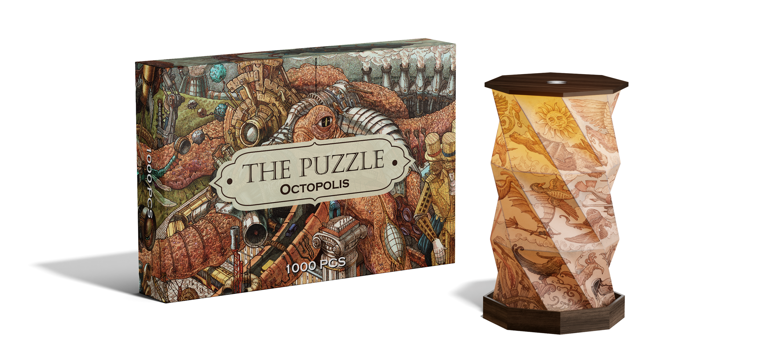 The Creator Light Set. The puzzle & Twisted lamp - Hungry Minds