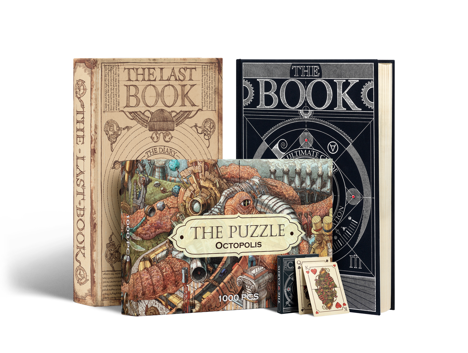 Le lot Mindcraft. The Book, The Last Book, Le Puzzle et Les Cartes à jouer image #1