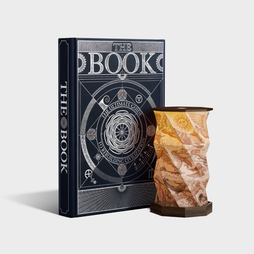 The Explorer Light Set. The Book & Twisted lamp #1